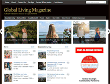 Tablet Screenshot of globallivingmagazine.com